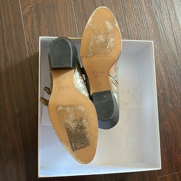 CHLOÉ Susanna Studded Ankle Boots grey glitter - Picture 4 of 8